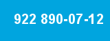 922 890-07-12 922 890-07-12